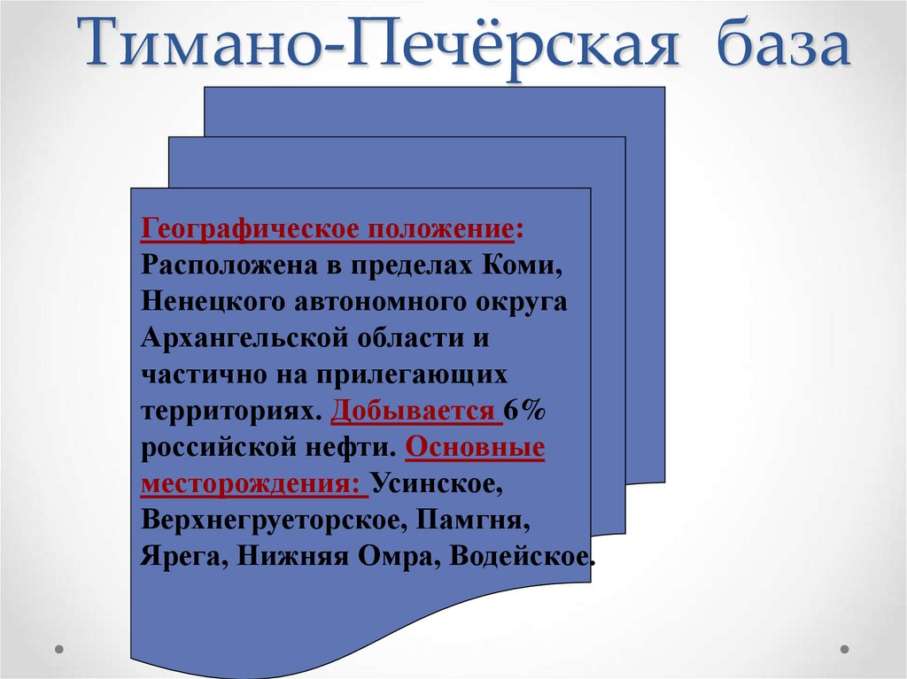 Тимано-Печёрская база