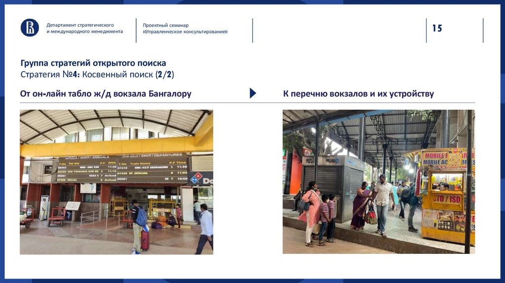 Группа стратегий открытого поиска Стратегия №4: Косвенный поиск (2/2)