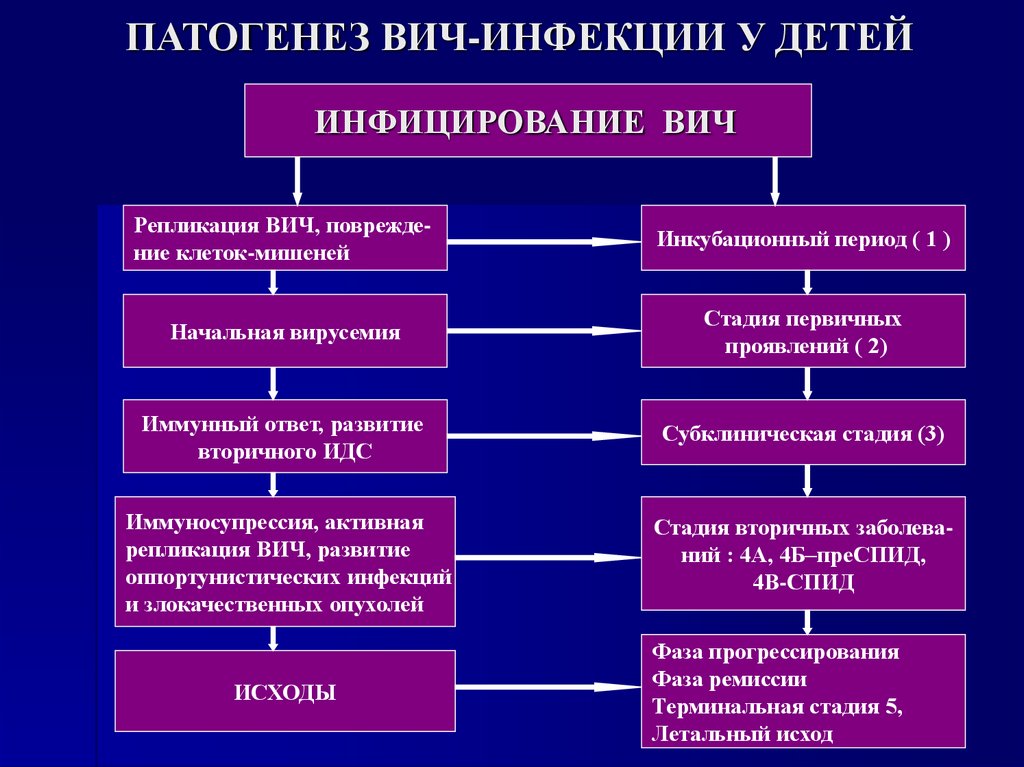 ПАТОГЕНЕЗ ВИЧ-ИНФЕКЦИИ У ДЕТЕЙ