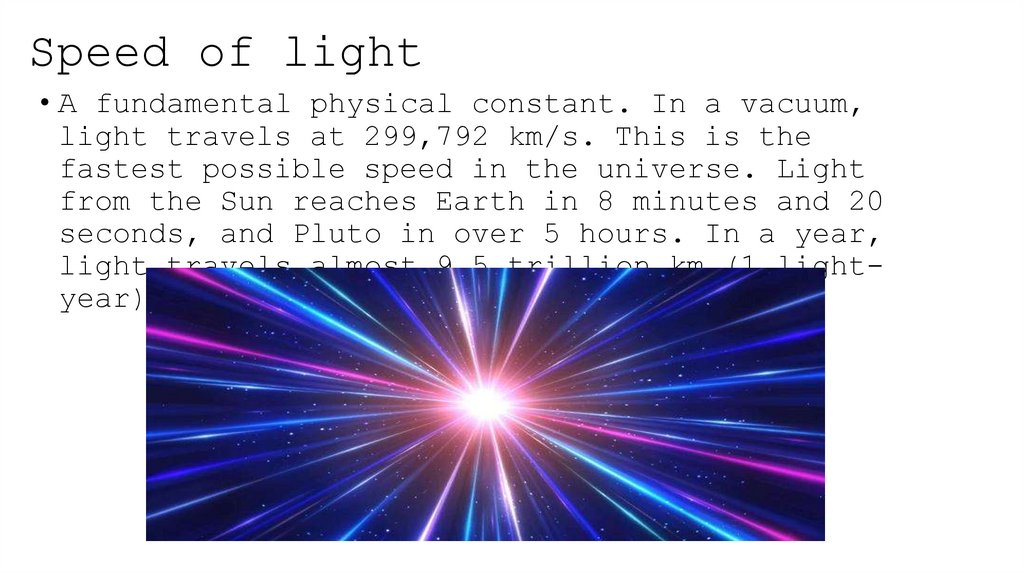 Speed of light