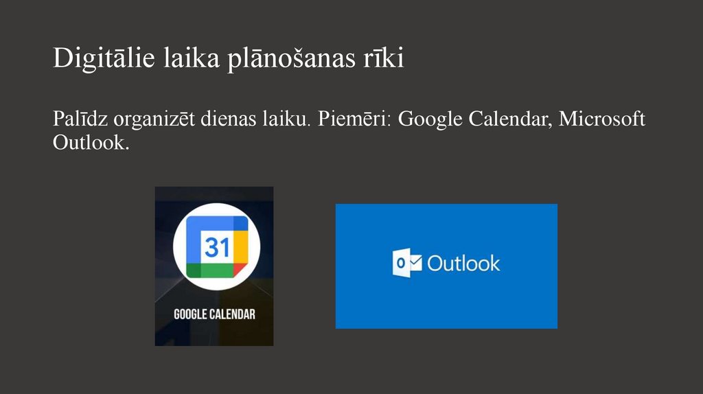 Digitālie laika plānošanas rīki