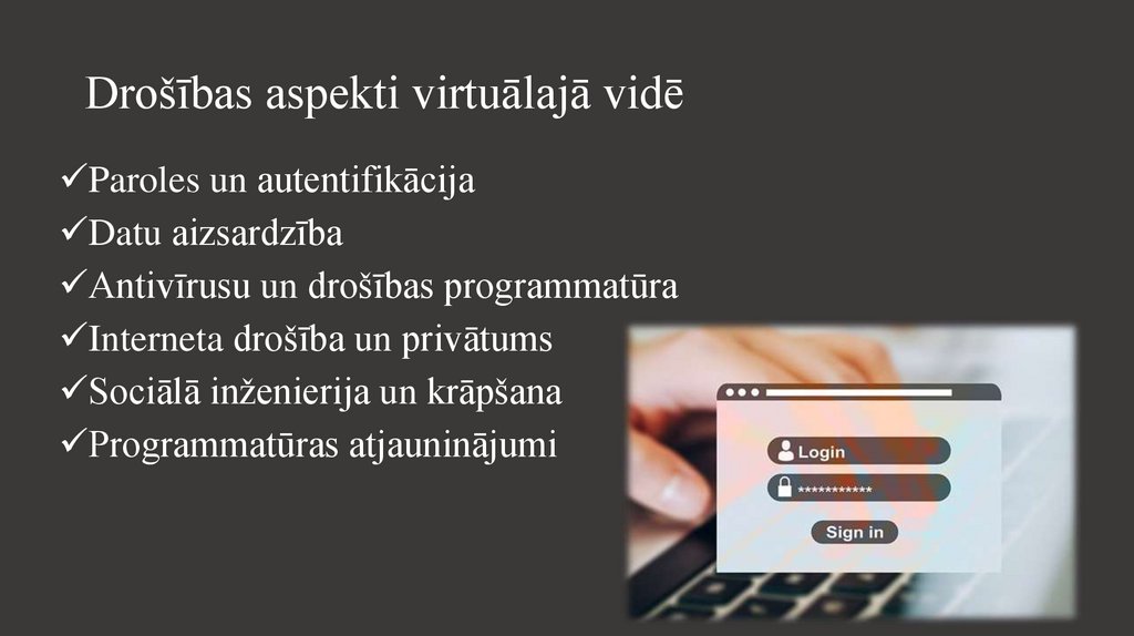 Drošības aspekti virtuālajā vidē