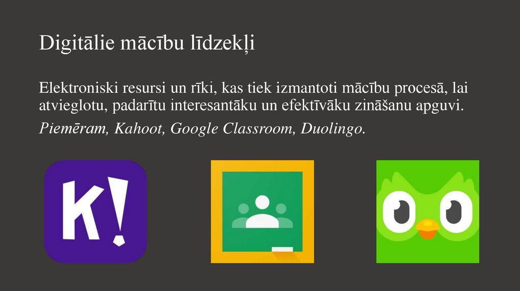 Digitālie mācību līdzekļi