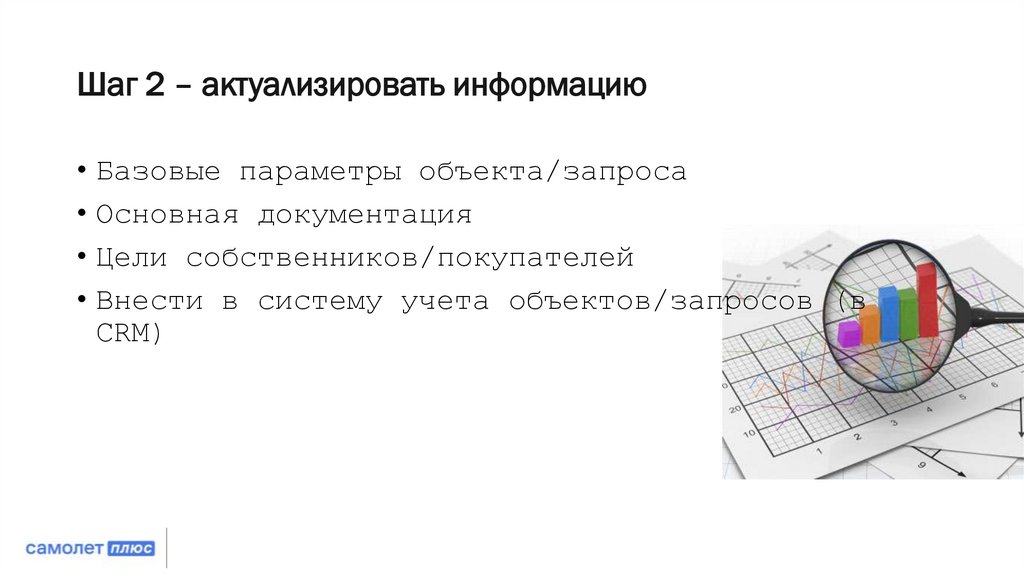 Шаг 2 – актуализировать информацию