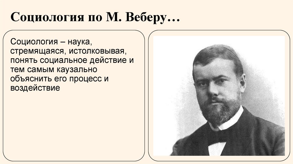 Социология по М. Веберу…