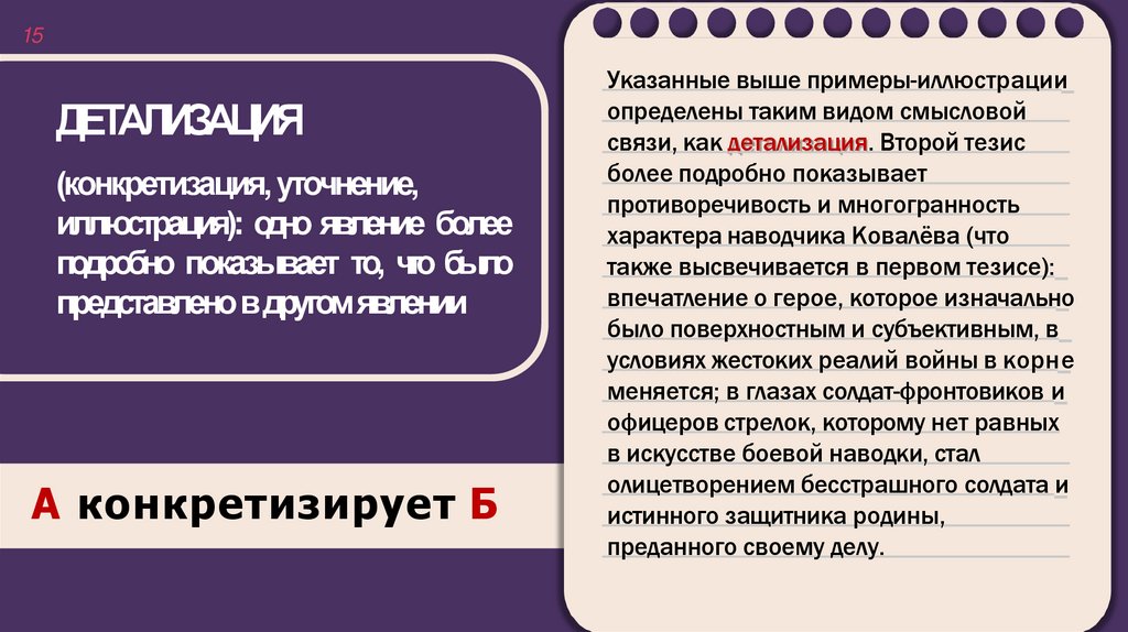 ДЕТАЛИЗАЦИЯ