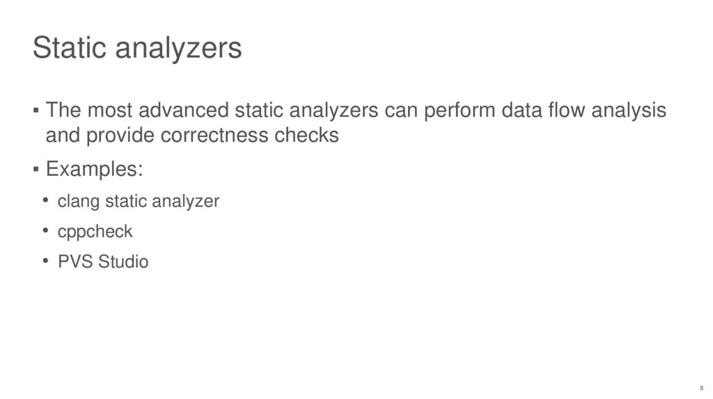 03 Clang AST and static analysis HSE (1) - презентация онлайн