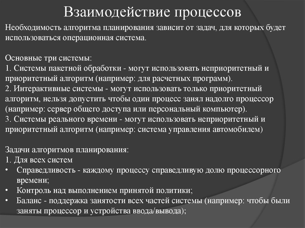 Взаимодействие процессов