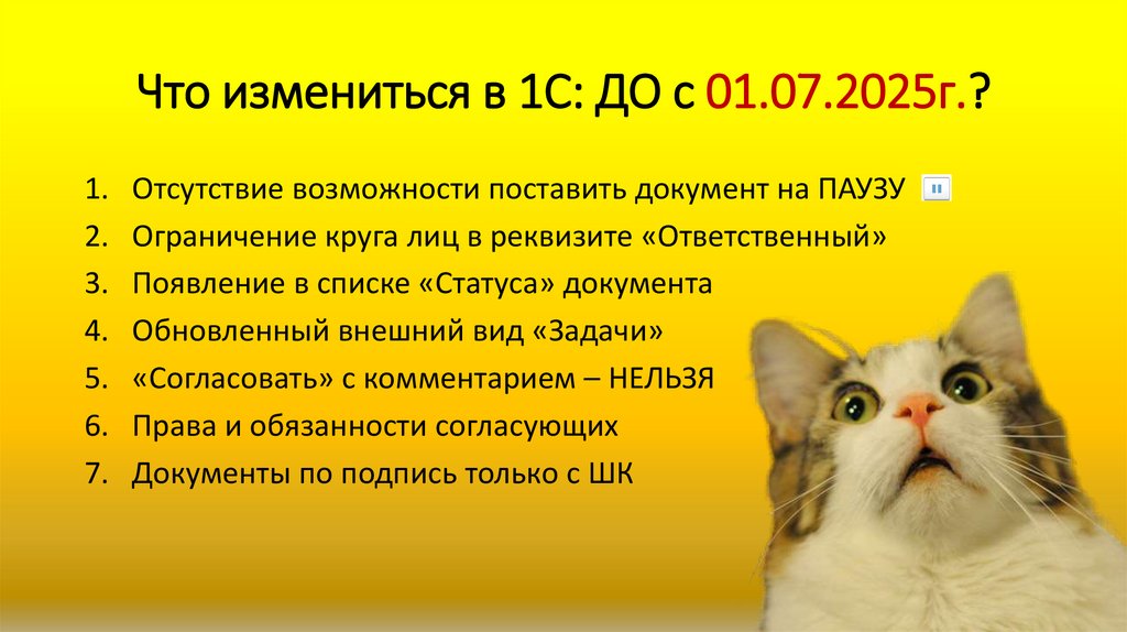 Что измениться в 1С: ДО с 01.07.2025г.?