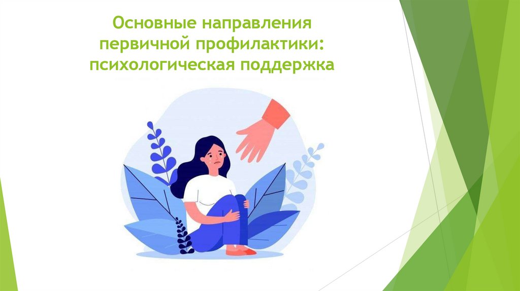 Основные направления первичной профилактики: психологическая поддержка