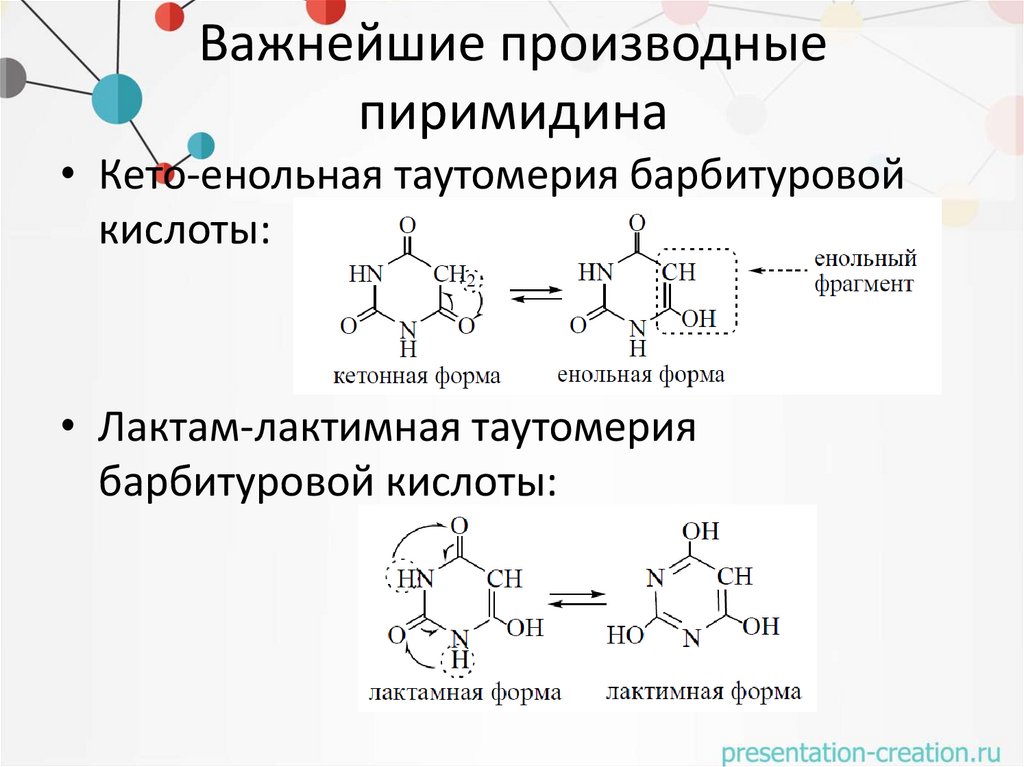 Важнейшие производные пиримидина
