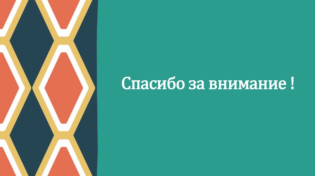 Спасибо за внимание !