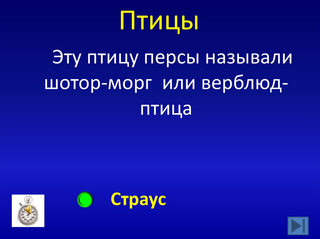 Птицы