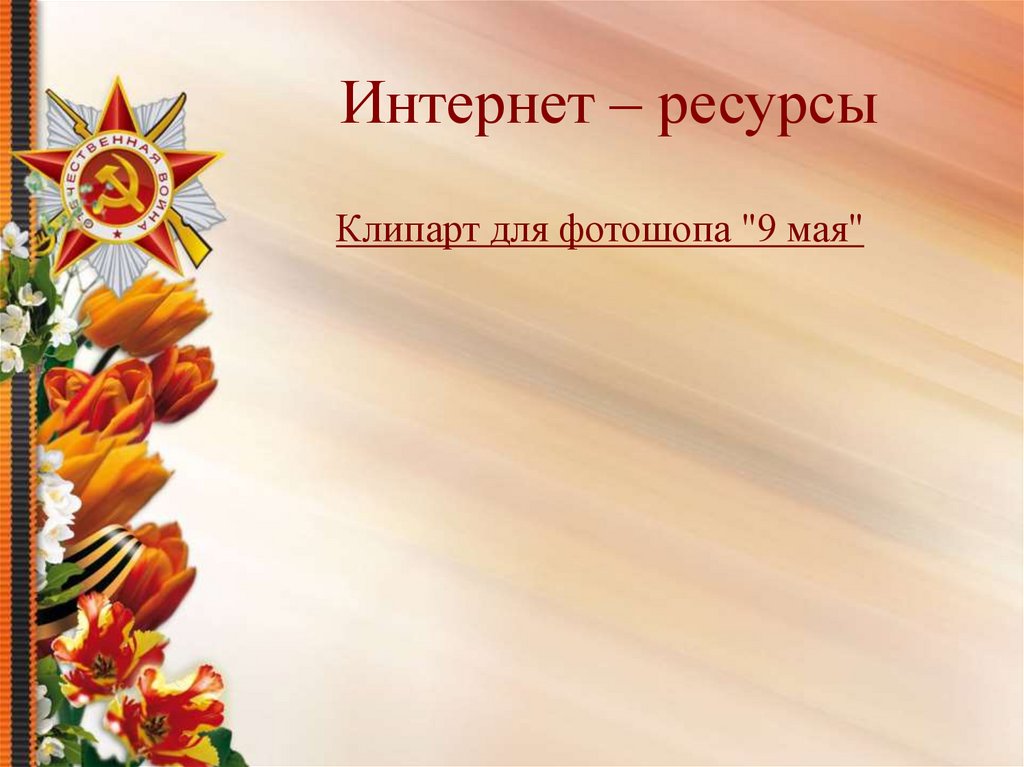 Интернет – ресурсы