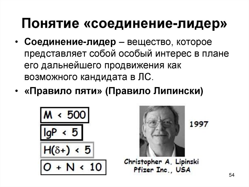 Понятие «соединение-лидер»