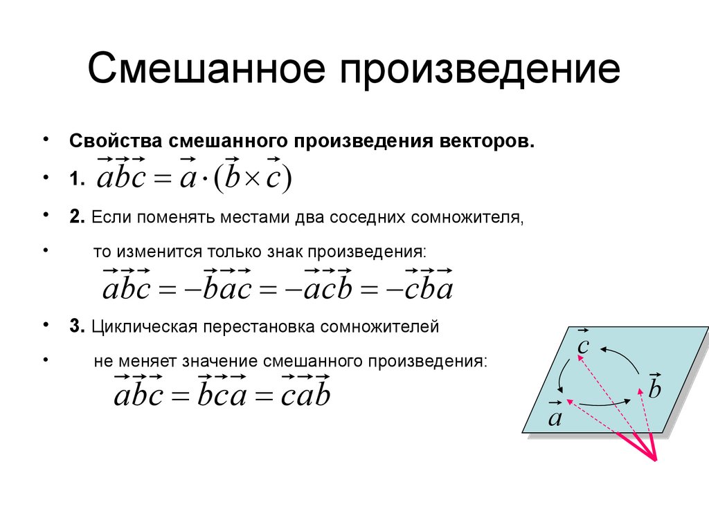 Смешанное произведение