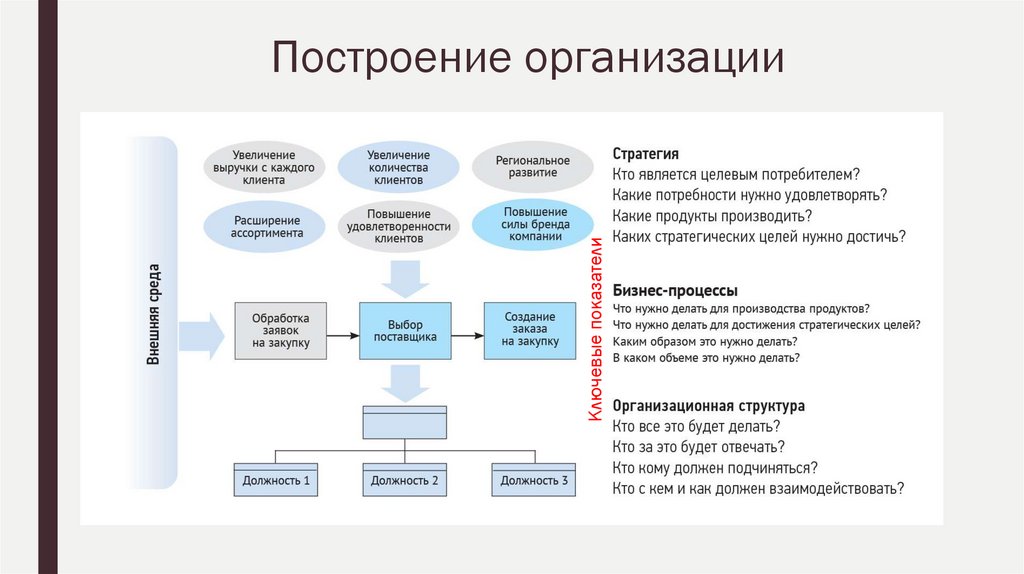 Построение организации