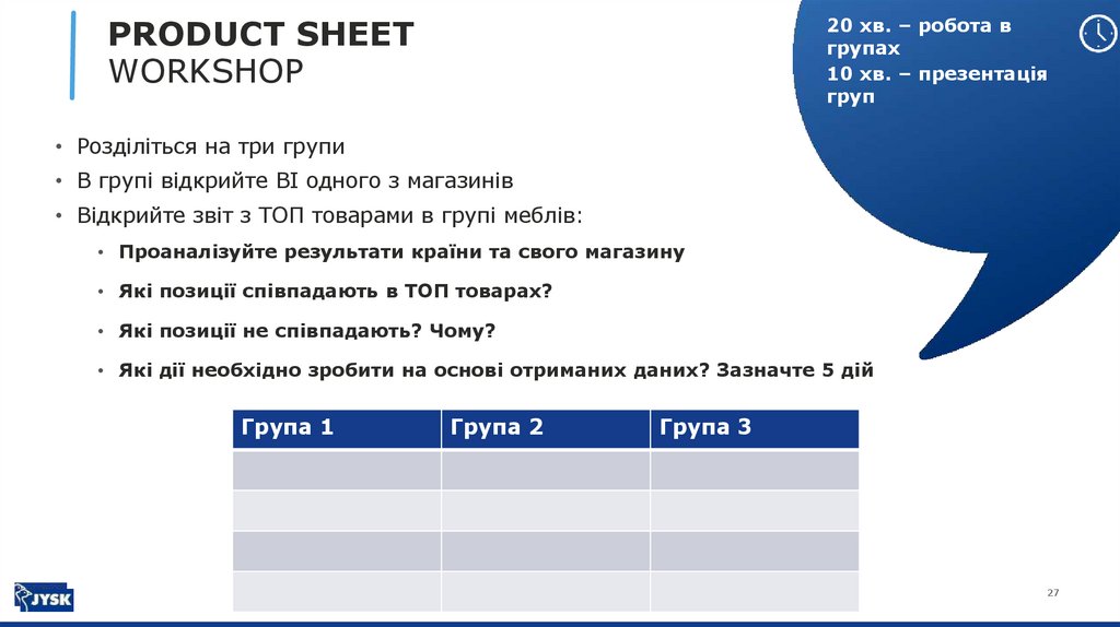 Monthly report for Area Responsible