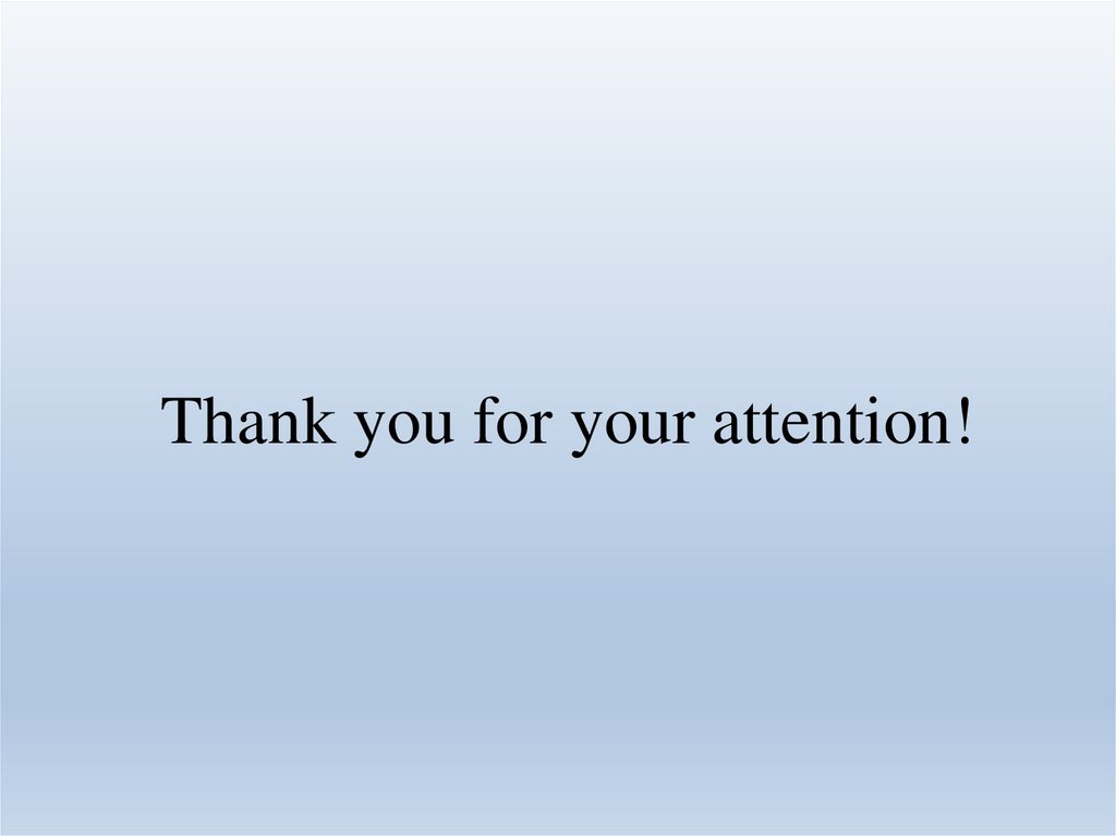 Thank you for your attention!