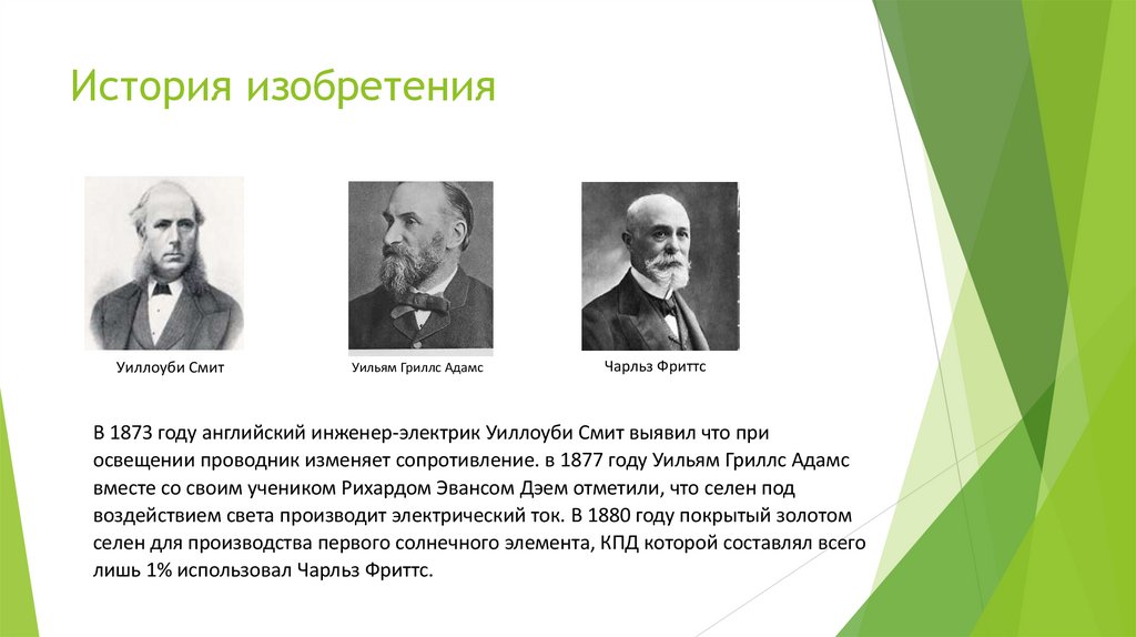 История изобретения