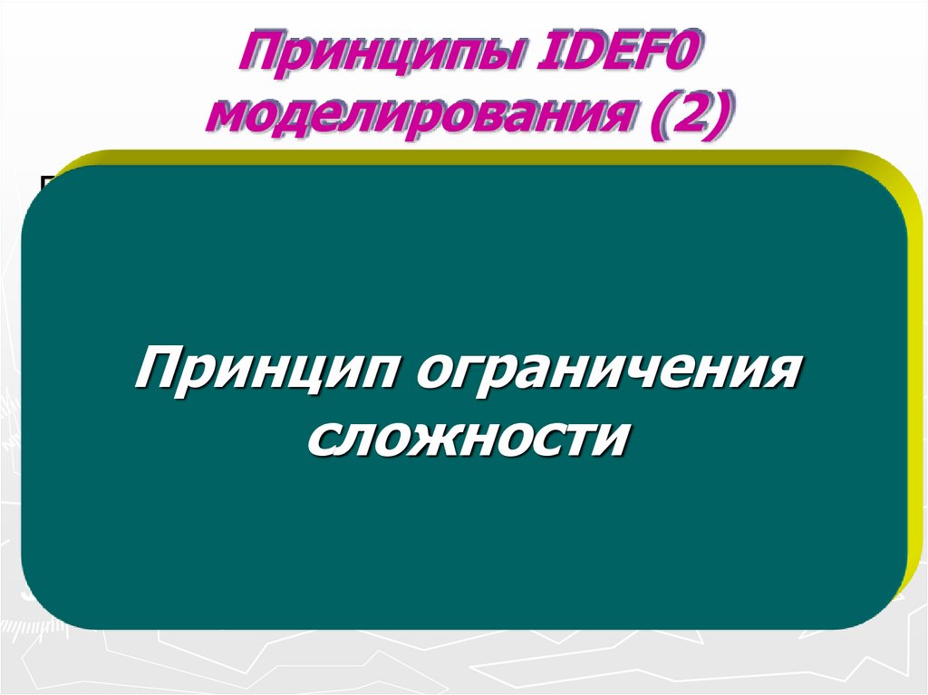 Принципы IDEF0 моделирования (2)