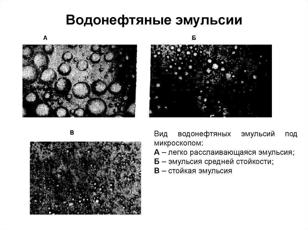 Водонефтяные эмульсии