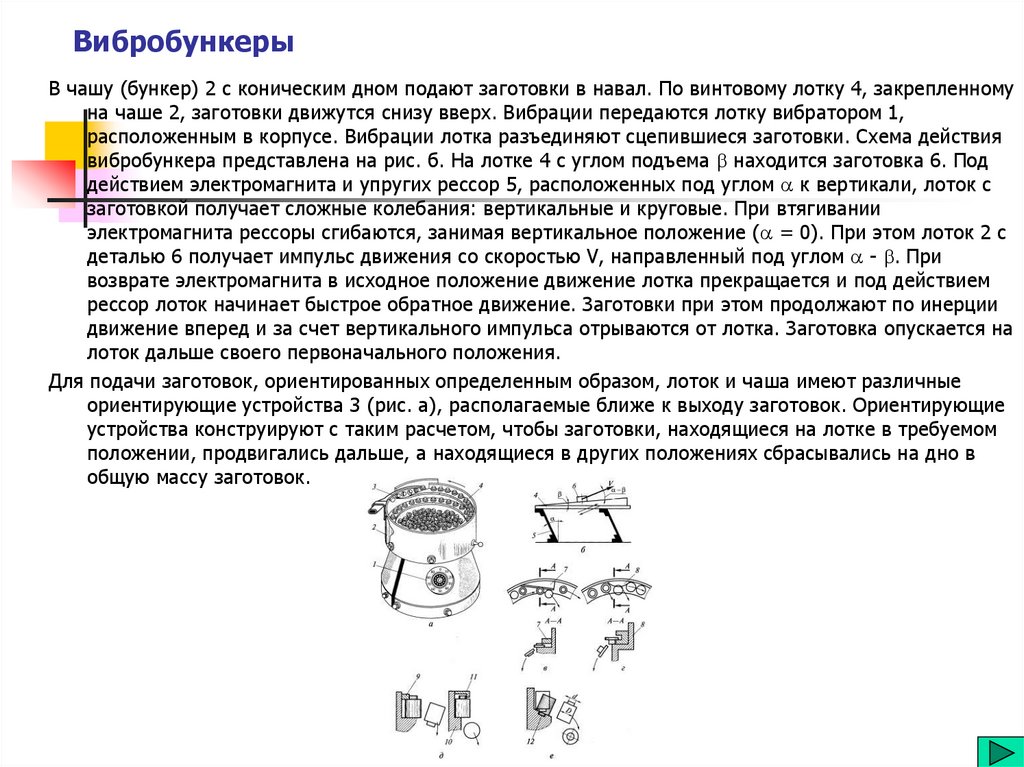 Вибробункеры