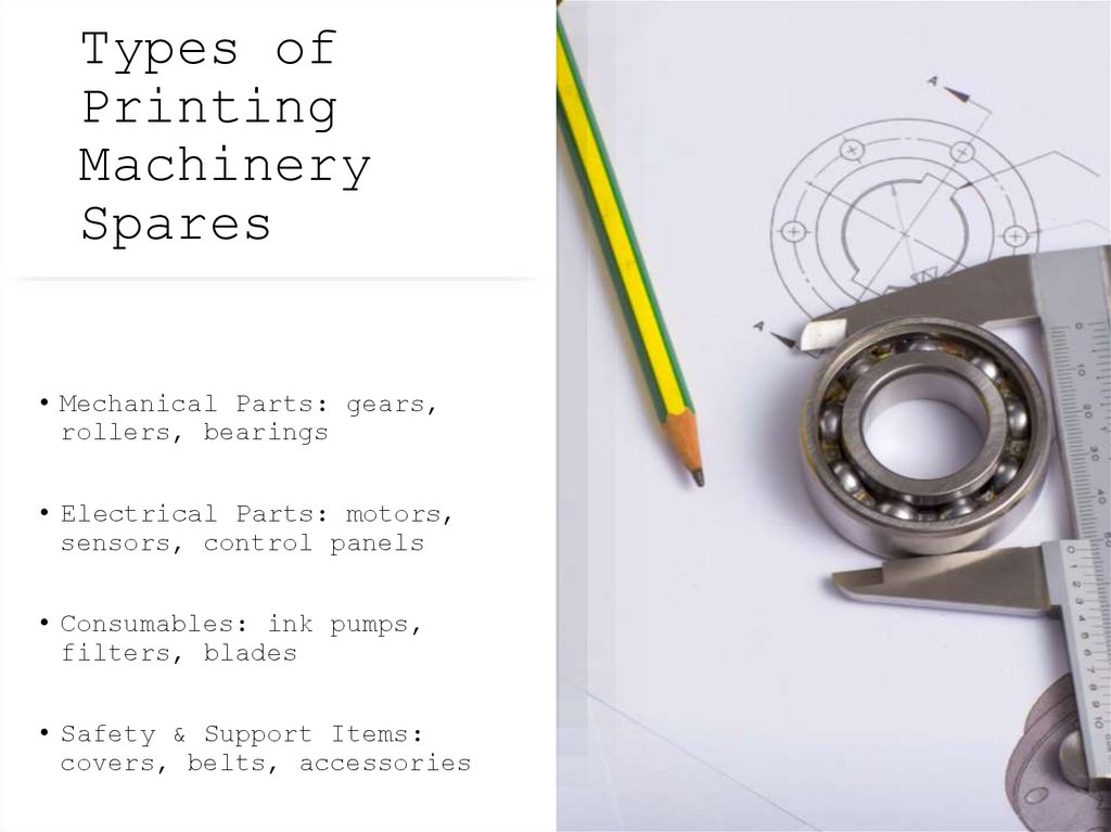 Types of Printing Machinery Spares