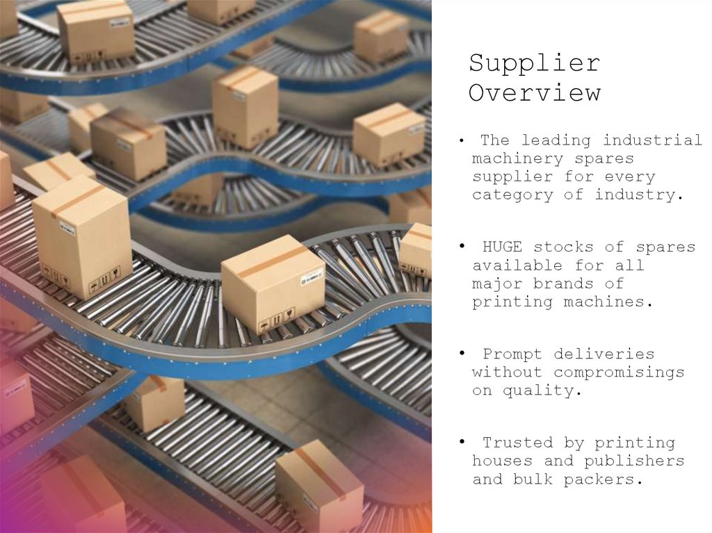 Supplier Overview
