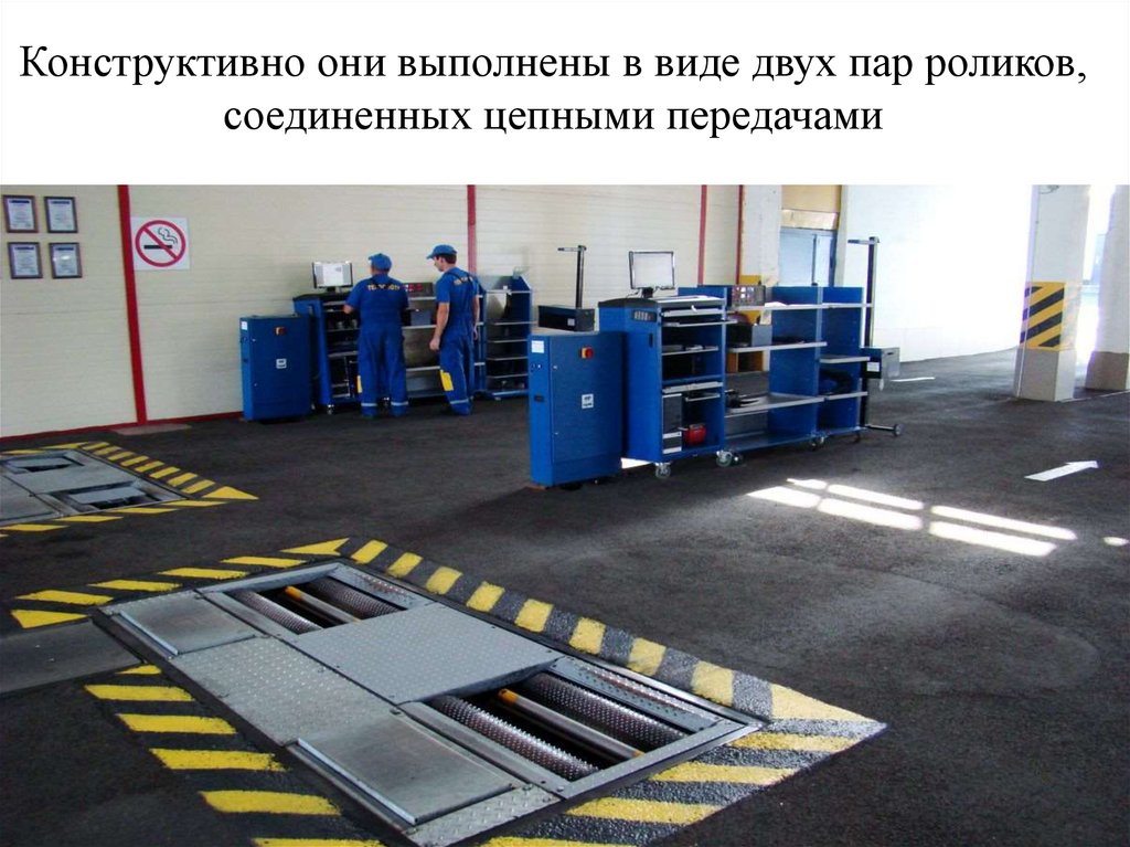 Конструктивно они выполнены в виде двух пар роликов, соединенных цепными передачами