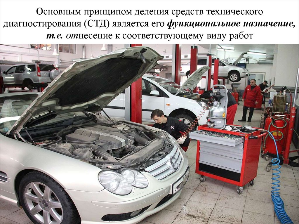 Основным принципом деления средств технического диагностирования (СТД) является его функциональное назначение, т.е. отнесение к