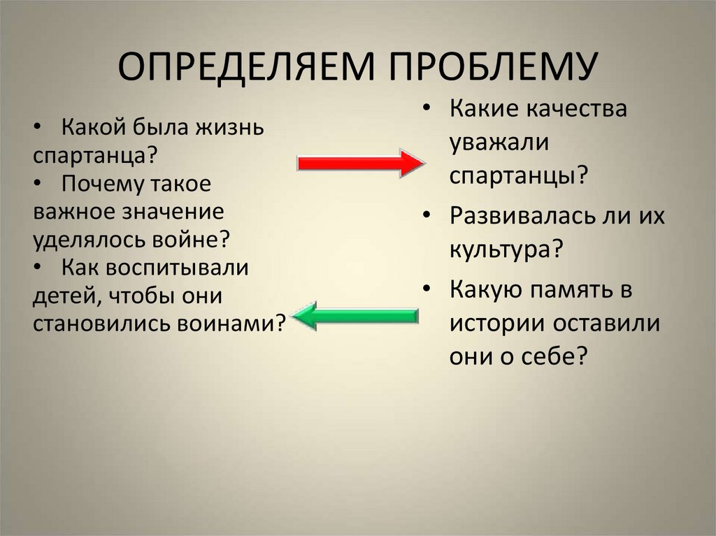ОПРЕДЕЛЯЕМ ПРОБЛЕМУ