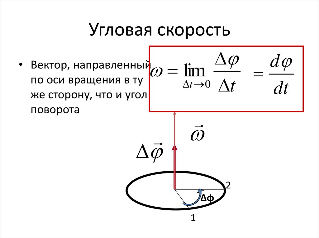 Угловая скорость