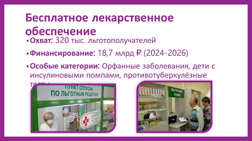 Бесплатное лекарственное обеспечение