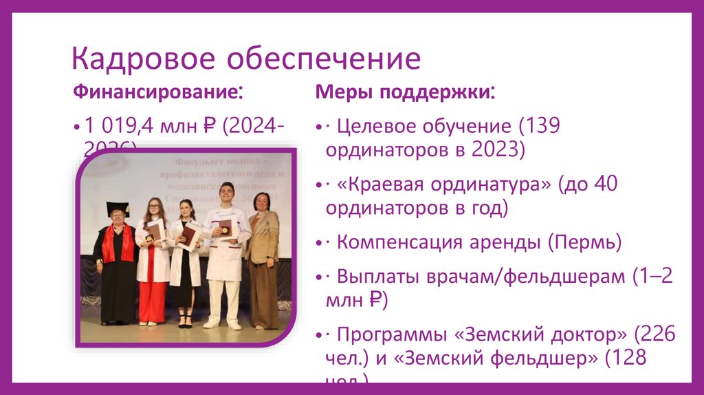 Кадровое обеспечение