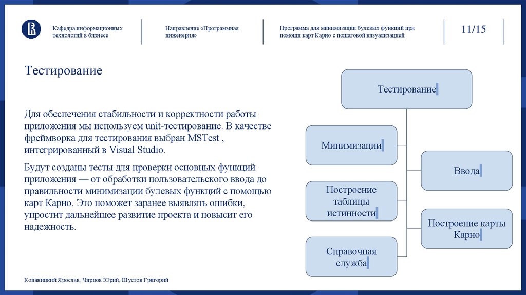 Тестирование