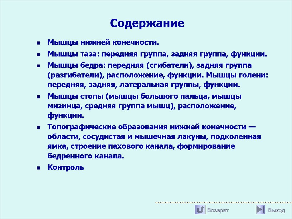 Содержание