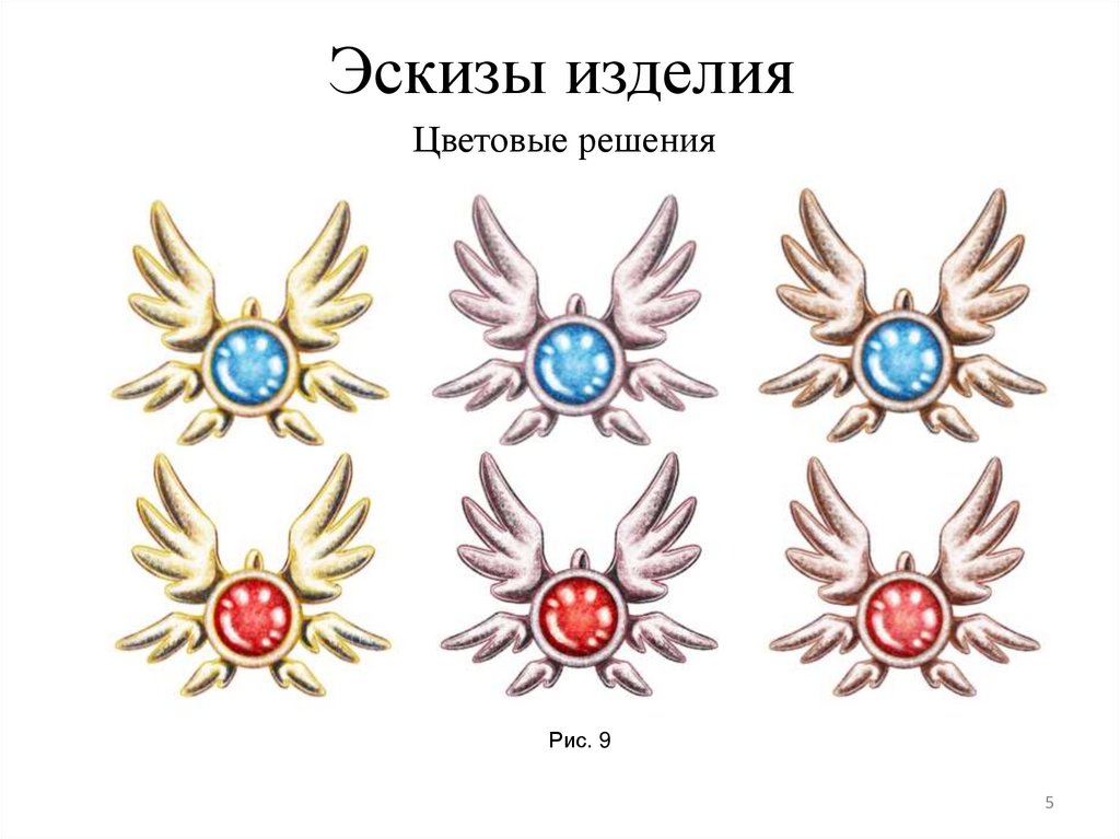 Эскизы изделия