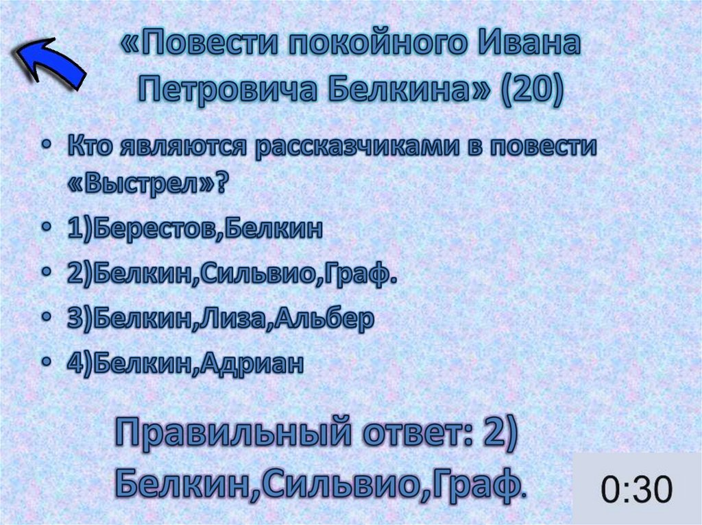 «Повести покойного Ивана Петровича Белкина» (20)