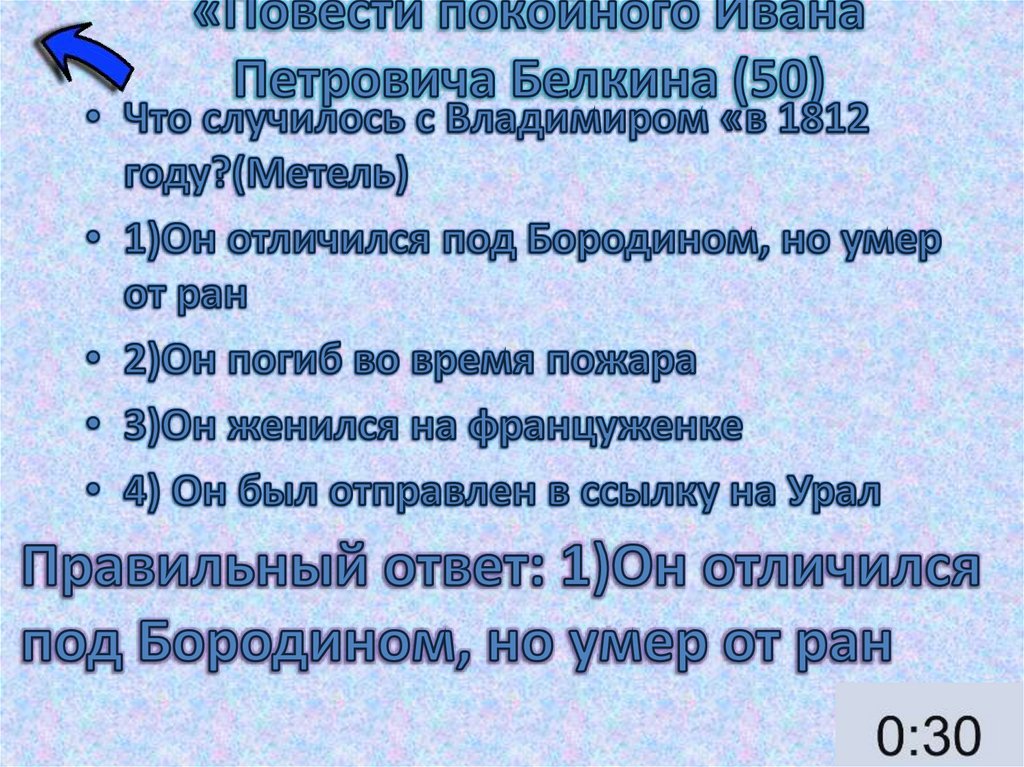 «Повести покойного Ивана Петровича Белкина (50)