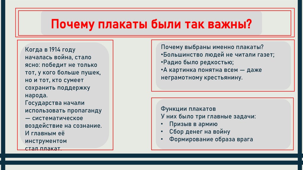 Почему плакаты были так важны?