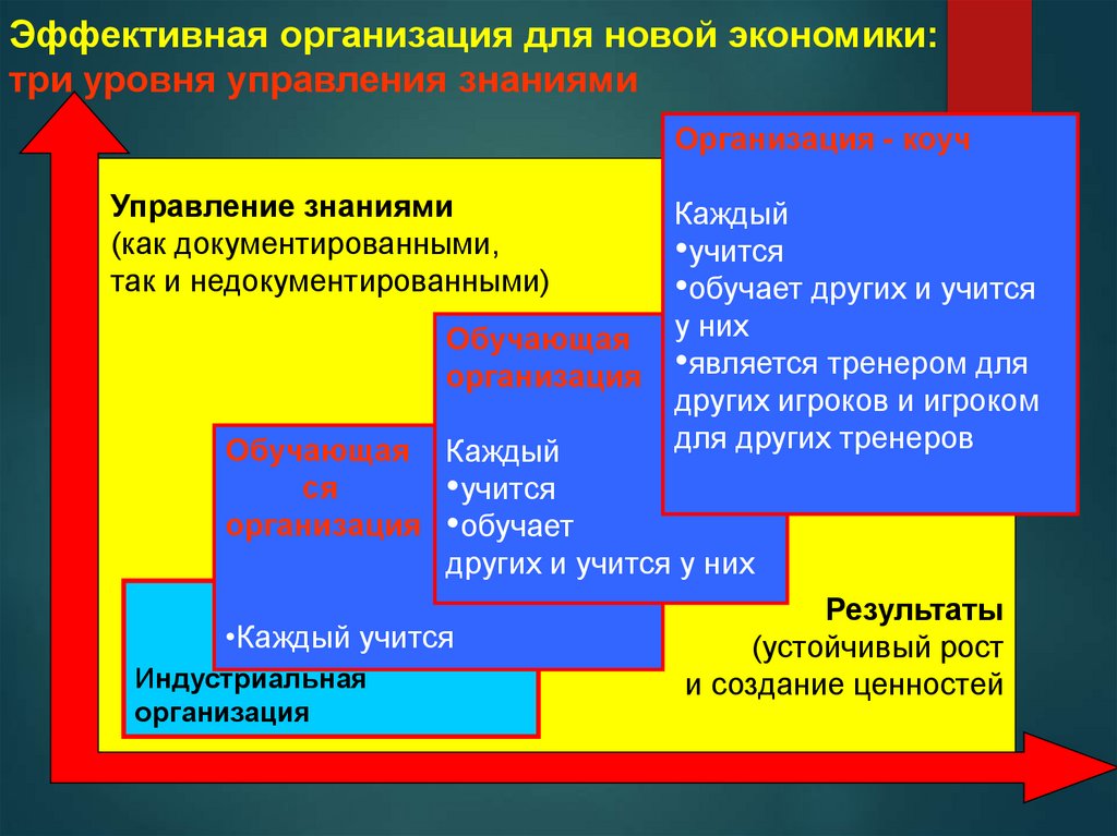 Эффективная организация для новой экономики: три уровня управления знаниями