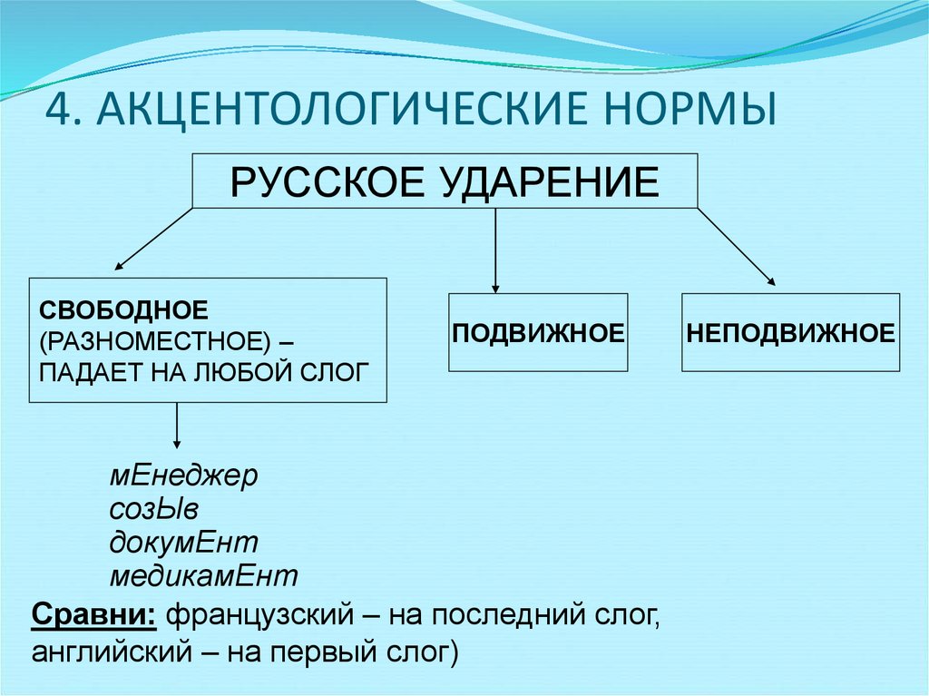 4. АКЦЕНТОЛОГИЧЕСКИЕ НОРМЫ