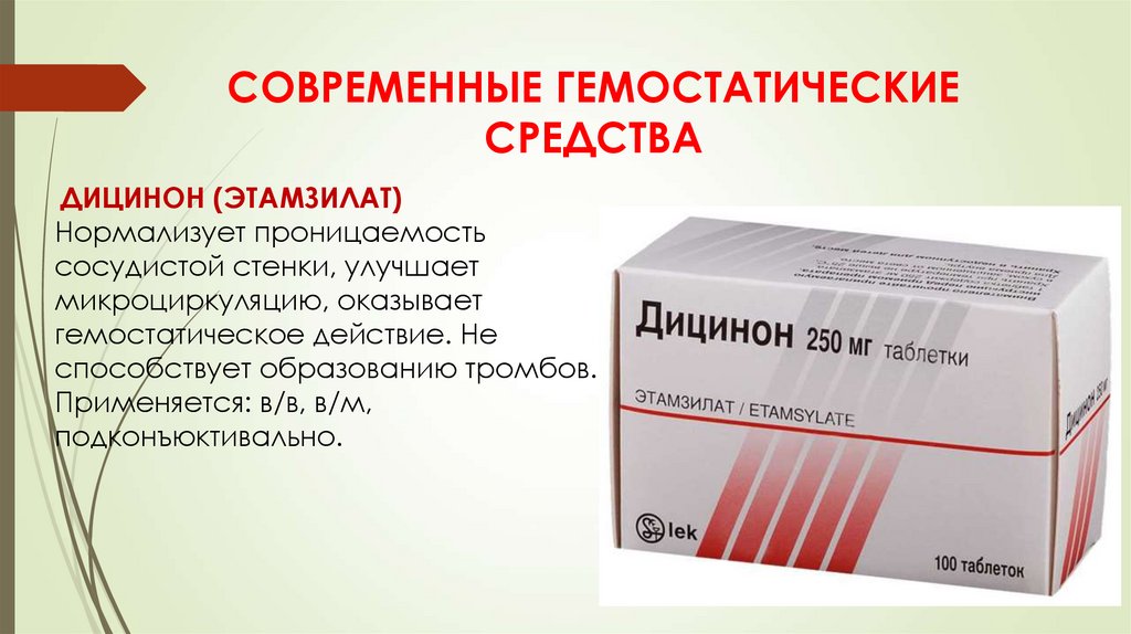 Современные гемостатические средства