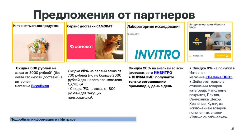 Предложения от партнеров