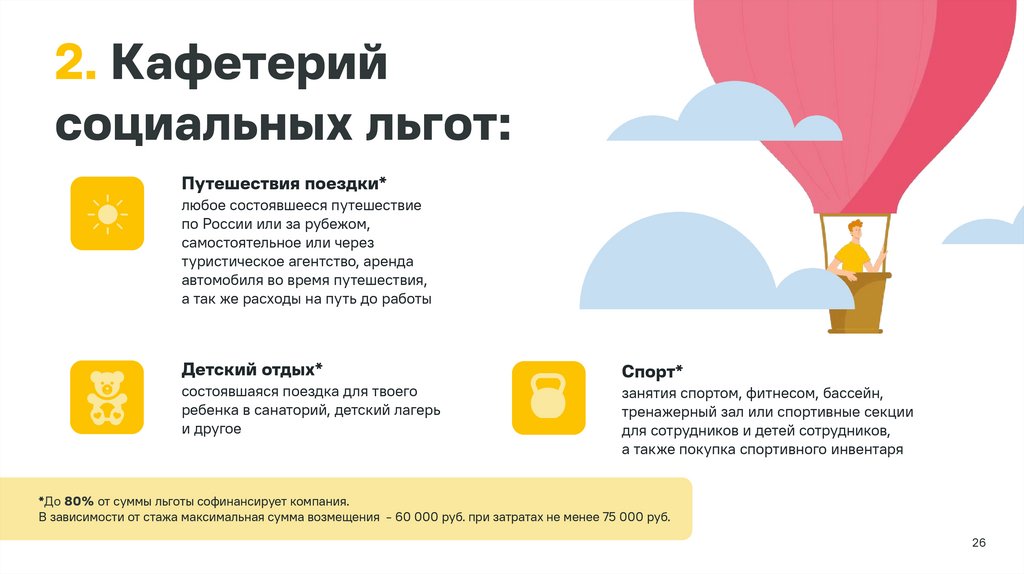 2. Кафетерий социальных льгот: