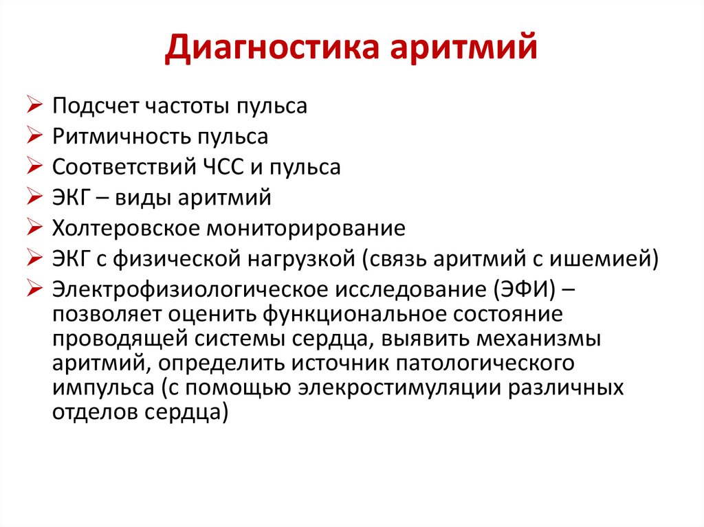 Диагностика аритмий