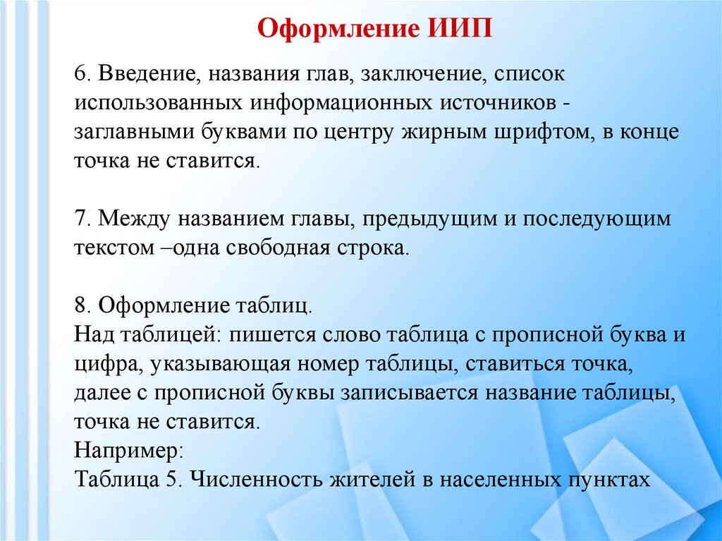 Оформление ИИП