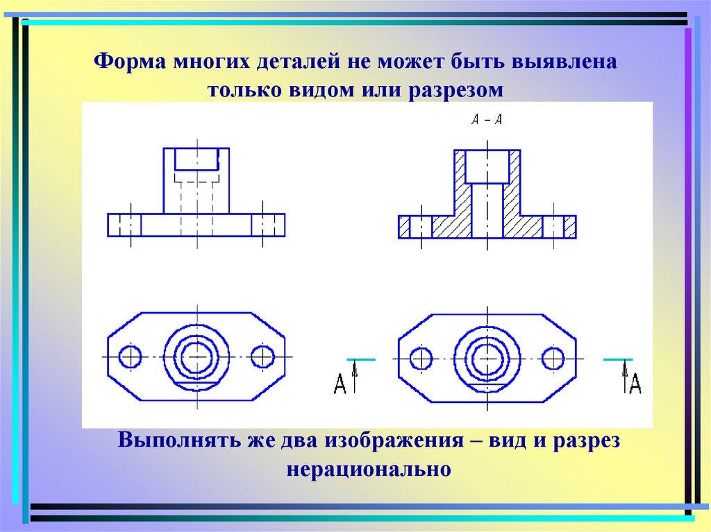 Форма многих деталей не может быть выявлена только видом или разрезом