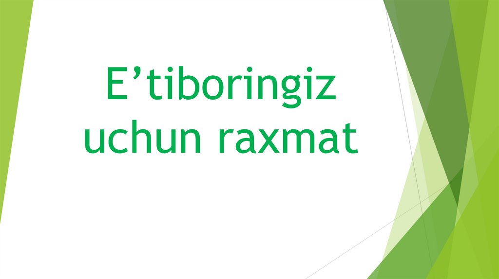 E’tiboringiz uchun raxmat
